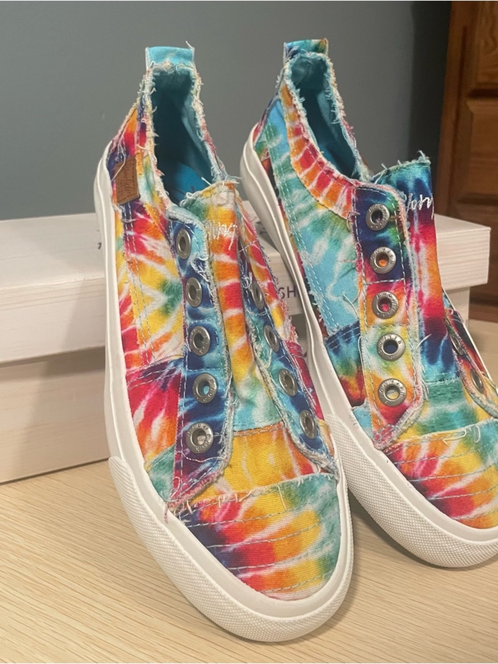 Blowfish Malibu Rainbow Tie-Dye Slip-On Sneakers - Multi - Picture 2 of 10